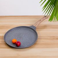 Wajan Batu Medis 20cm/24cm/28cm Anti Lengket, Wajan Bulat untuk Pancake, Omelet, Steak, Peralatan Masak