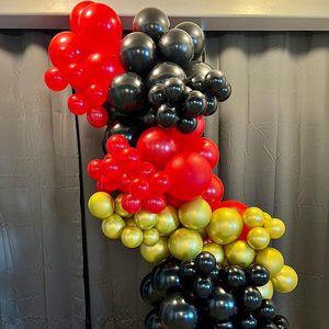 60 Globos Negros y Rojos de 12 Pulgadas para Decoración de Fiestas Temáticas de Casino, Graduación, Año Nuevo, Cumpleaños - Product Image 6
