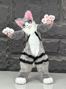 Super Qualité Personnalisable Professionnel Fursuit Costumes Adulte Digitigrade En Peluche Chat EVA Mascotte Costume Enfant Furry Anime Costume - Product Image 4