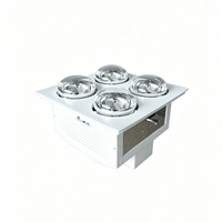 Élégante lampe chauffante de plafond à 4 ampoules, chauffage rapide et silencieux, haute efficacité, ventilation d'air