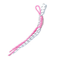 Cordon tressé bicolore à double attache, cordelette à nœud, pendentif fait main, porte-clés de sac DIY, modèle sportif toutes saisons ACD006