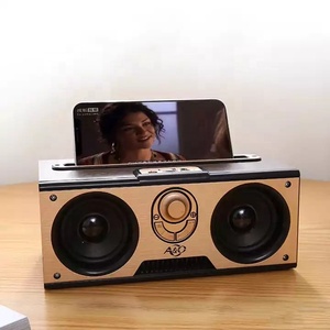 A023 Caja de Madera para Altavoces, Enceinte Bois, Altavoces Mini Oldschool, Boombox Inalámbrico, Radio Retro de Madera, Altavoz Bluetooth - Product Image 2