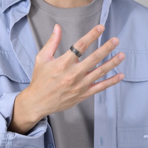Vintage Stainless Steel Wing Finger <b>Ring</b> Jewelry Dainty Feather <b>Rings</b> <b>Men</b> - Product Image 5