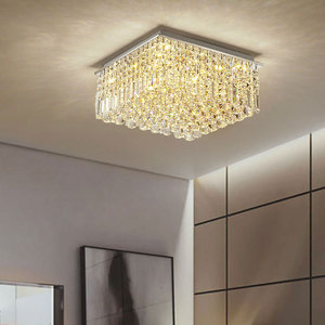 Zeal chiếu sáng phòng khách sang trọng đèn chùm đèn hình vuông Hiện Đại Đồ đạc bóng pha lê ánh sáng Trần - Product Image 2