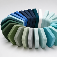 Panneaux acoustiques commerciaux en feutre PET, classe A, ignifuges, absorption acoustique, panneaux en fibre de polyester pour projets de bureaux, hôtels et écoles