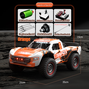Voiture RC tout-terrain 4x4 à l'échelle 1:16 DWI 2.4G, modèle de jouet RC avec lumières, moteur sans balais, prêt à rouler - Product Image 2