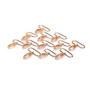 Toptan özel 25mm Metal çinko alaşım çanta aksesuarları siyah küçük ağır yapış kanca - Product Image 6
