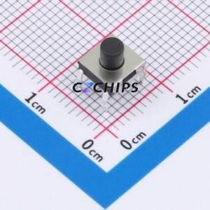 TSD06111-050D533DA Tactile <b>Switch</b> Through hole-4P,6.4x6.1mm <b>Switch</b> Single Pole Single Throw Round Button 2.8N 6.1mm - Product Image 1