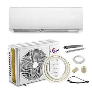 Ar condicionado de parede com refrigeração de 9000-24000btu DC, ar condicionado de ar condicionado para salas pequenas, refrigeração rápida