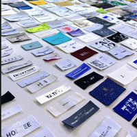 Étiquettes Jacquard Haute Densité Personnalisées en Usine, Tissage de Logo de Marque, Étiquettes Textiles Tissées pour Vêtements et Colliers
