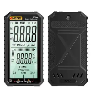 Aneng 620a Digitale Multimeter Transistortester 6000 Waar Rms Auto Elektrische Capaciteitsmeter Temp Weerstandsmaat Tellen