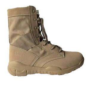 SFB75 Leather Mid Cut Under Black Mens Tactical Gear Ankle Desert Steel Toe Safety Black <b>Hiking</b> <b>Boots</b> for Men Women - Product Image 4