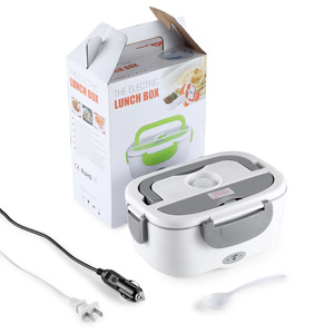 Electric <b>Lunch</b> <b>Box</b> Heated Insulated With Car Adapter For Office And Travel Use - Product Image 1