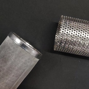 Élément filtrant Grillage en acier inoxydable Micorn Fil fritté Cylindre soudé Panier de tube filtrant conique poreux perforé - Product Image 4