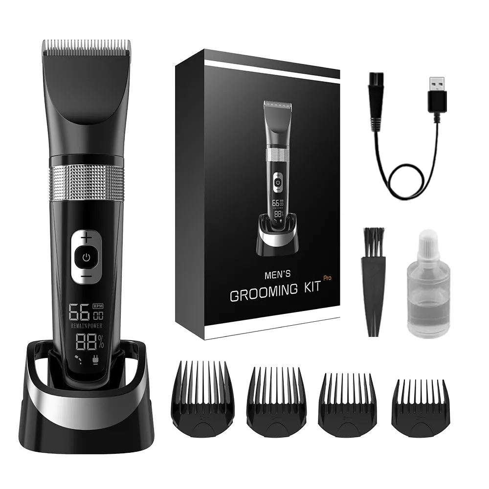 Unibono Professional Cordless Hand Held Barber Trimmer Machine Hair Sideburn T9 Trimmer Trending Steals Hair Clippers Heads