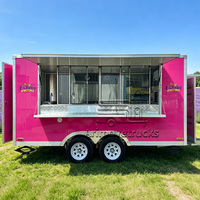 Camion de nourriture mobile pour la bière, remorque de restauration mobile entièrement équipée, chariots à café mobiles d'extérieur, remorques à crème glacée entièrement équipées