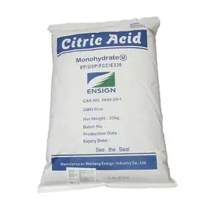 Prix d'usine Monohydrate d'acide citrique Acide citrique anhydre CAS 77-92-9 Acide de citron