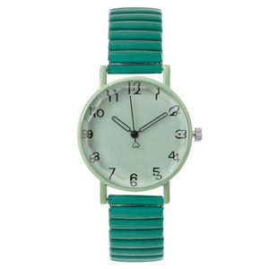 Montre à quartz à cadran rond noir, bracelet en silicone, montre-bracelet analogique, style décontracté et tendance pour femmes et filles - Product Image 2