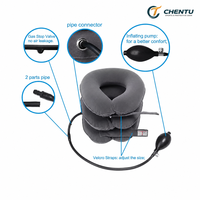Dispositif de traction cervicale gonflable pour fabricants, masseur en velours entièrement rembourré à trois couches, attelle cervicale pour usage domestique