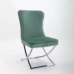 2023 nuovo stile nero verde Hans Wegner sedie cuscino ala sedia da pranzo in pelle