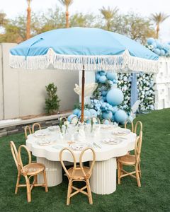 Silla Infantil Moderna Hecha a Mano de Mimbre Natural, Asiento Seguro para Niños, Decoración para Fiestas de Cumpleaños al Aire Libre, Muebles para Cuarto Infantil - Product Image 1