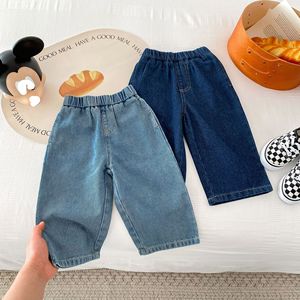 Nouvel ensemble en jean pour garçons et filles, haut à manches cardigan, <span class=keywords><strong>pantalon</strong></span> décontracté tendance - Product Image 6
