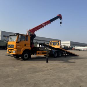 Camion de dépannage SHACMAN 6x4 avec grue de 10 tonnes pour le transport de marchandises en une seule machine, dépanneuse lourde - Product Image 2