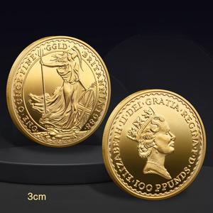 Moneta Commemorativa Britannia Placcata, <span class=keywords><strong>Regina</strong></span> Elisabetta II, Moneta da Collezione, Souvenir Storico Britannico, Regalo da Collezione - Product Image 6