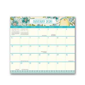 Индивидуальный 2023 ежемесячный, еженедельный, цветочный узор, картонный клей, переплет, настольный календарь