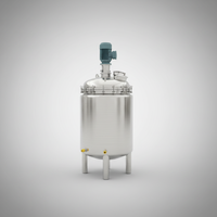Cuve de mélange liquide en acier inoxydable 500L 1000L, cuve de fermentation avec agitateur pour l'industrie alimentaire et chimique