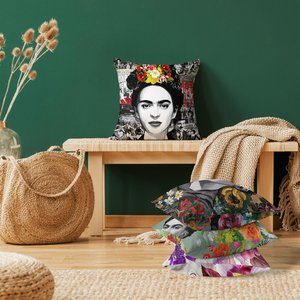 Decorazione d'arte messicana <span class=keywords><strong>disegno</strong></span> colorato fodera per <span class=keywords><strong>cuscino</strong></span> floreale con fiori cuscini decorativi per divano di casa - Product Image 4