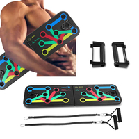 Tabla de Flexiones Plegable Portátil para Gimnasio en Casa, con Asas, 9 en 1, Ajustable y Resistente