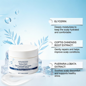 Shampooing Apaisant pour le <span class=keywords><strong>Cuir</strong></span> <span class=keywords><strong>Chevelu</strong></span> à Base de Plantes, Traitement de la Dermatite Séborrhéique, du <span class=keywords><strong>Psoriasis</strong></span> et de l'Eczéma, Soin de la Foliculite, Marque Privée - Product Image 2