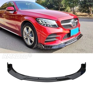 <b>Car</b> Front Bumper Lip <b>Diffuser</b> Spoiler Glossy Black Modification Part for Mercedes Benz C-Class W205 2019-2021 <b>Car</b> Accessories - Product Image 1