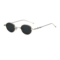 Lunettes de soleil tendance et élégantes, monture métallique, branches en titane, derniers modèles 2026, forme ovale SP3004