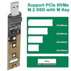 高质量<span class=keywords><strong>M</strong></span>.<span class=keywords><strong>2</strong></span> NVME NGFF固态硬盘至USB 3.1适配器PCI-E至usb-a 3.0内部转换器卡，带芯片JMS583 - Product Image 4