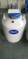 Réservoir d'azote liquide en acier inoxydable JX 47L YDS-47-127 pour la conservation du sperme animal, garantie de 5 ans, durée de conservation statique de 130 jours
