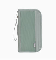 Sac Organisateur de Documents de Voyage avec Fermeture Éclair, Pochette de Rangement pour Passeport, Cartes et Billets, Résistant à l'Eau, Sangle de Poignet, Logo Personnalisé OEM