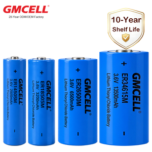 แบตเตอรี่ LiSOCl2 ER18505M แบตเตอรี่กำลังสูงแบบขดลวด ER18505 สำหรับ GSM/GPRS,NB-IoT,RTU,DTU - Product Image 5