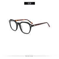 Lunettes carrées tendance pour femmes, monture légère en acétate, verres transparents en PC, confortables pour un usage quotidien