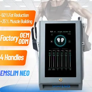 2024 15 Tesla EMS Massage 4 Handles Emslim Neo Sculpt Muscle Stimulator EMS Body Sculpting Slimming Machine