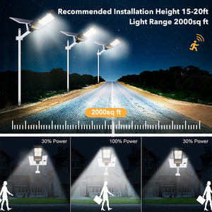 Reflectores LED de farola de energía Solar dividida de 300W para exteriores de calidad, buen rendimiento, fuente de alimentación de batería impermeable IP66 - Product Image 5