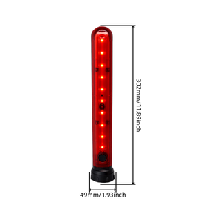 Bâton <span class=keywords><strong>de</strong></span> signalisation LED rechargeable avec flèches directionnelles, modes clignotants, base magnétique, pour travaux routiers et urgences - Product Image 5
