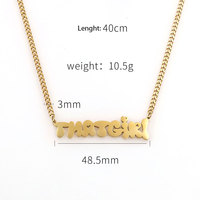 ZhongZhe personnalisé bricolage personnalisé nom plaque pendentif Logo Pvd acier inoxydable Fine mode bijoux colliers pour femmes en gros