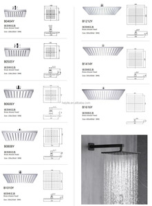 [Tùy chỉnh] <span class=keywords><strong>cupc</strong></span> nhà máy bán hàng trực tiếp Chất lượng cao phòng tắm Trần đen đầu ba chức năng vòi hoa sen giấu Vòi trộn - Product Image 2