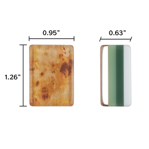 Juego de Fichas de Mahjong Americano de Lujo Personalizado de 4 Capas, 160 Fichas de Madera Acrílica Verde Azul con Grabado de Tortuga - Product Image 6