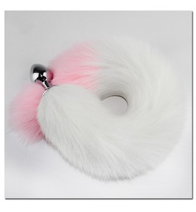 Coda di volpe lunga 40cm spina anale femmina coda di cane giocattoli del sesso per giochi SM Set Sexy prodotto applicato sottotitolo - Product Image 6