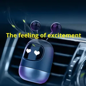 Xe làm mát không khí <span class=keywords><strong>Vent</strong></span> <span class=keywords><strong>clip</strong></span> phim hoạt hình Robot búp bê lát USB powered rung cảm biến nhựa rắn hiện đại trang trí nội thất xe hơi - Product Image 3