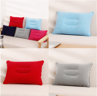 Coussin de voyage et de camping auto-gonflant FY en PVC floqué avec soutien lombaire et fonction oreiller de nuque – Oreillers et positionneurs