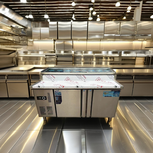 Thương mại kỹ thuật số nhiệt độ kiểm soát bánh sandwich <span class=keywords><strong>Pizza</strong></span> salad chuẩn bị bảng hướng dẫn sử dụng tủ lạnh truy cập hàng đầu Máy làm lạnh <span class=keywords><strong>Pizza</strong></span> hiển thị - Product Image 5